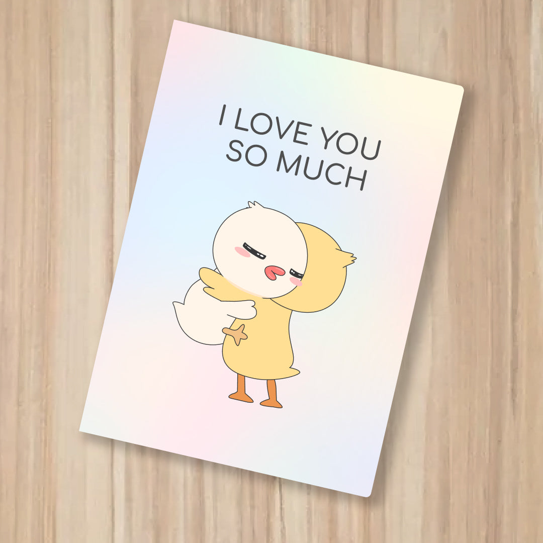 I Love You So Much - Greeting Card with Poem