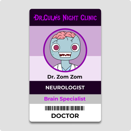 Dr. Zom Zom's Namecard (EZ Link Size)
