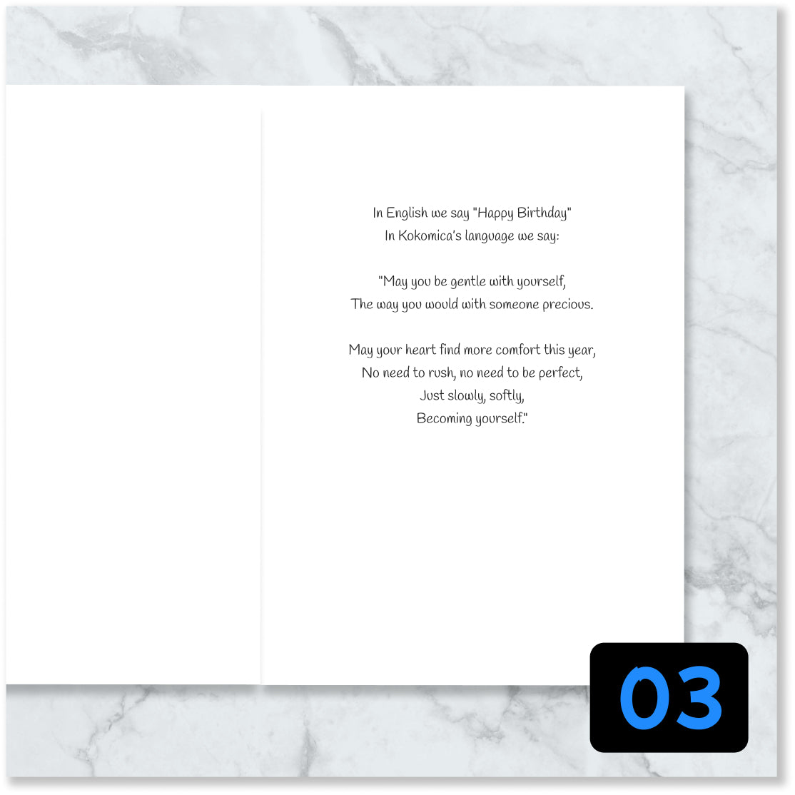 Happy Birthday - Greeting Card with Poem