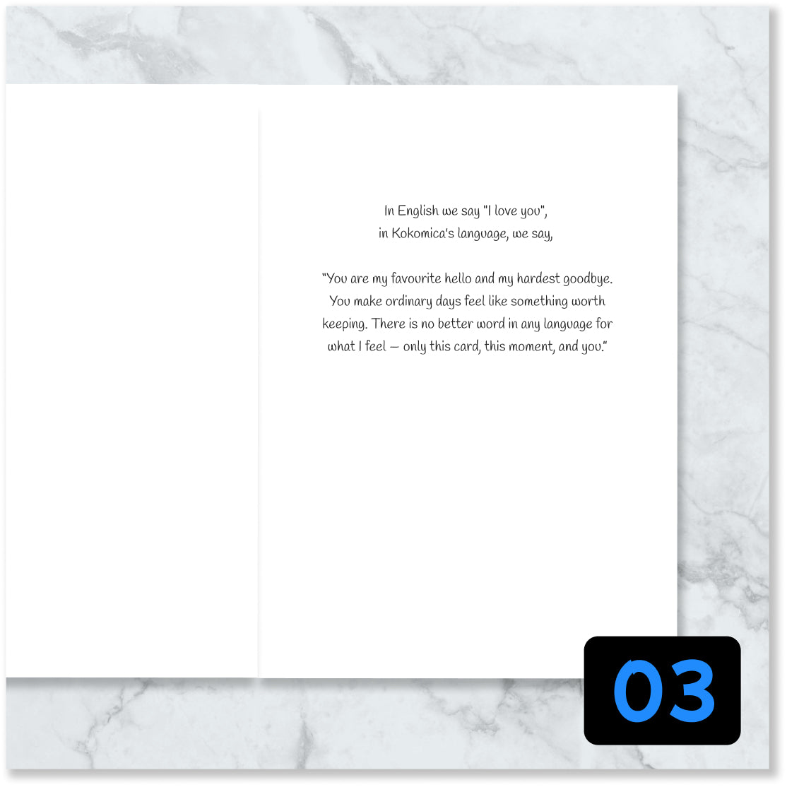 I Love You So Much - Greeting Card with Poem