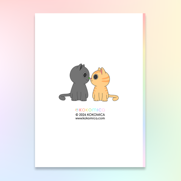 Kokomica Cat Couple Handmade Notebook (A5 / A6 / B7)