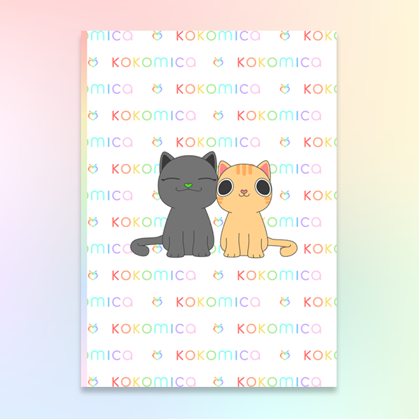 Kokomica Cat Couple Handmade Notebook (A5 / A6 / B7)