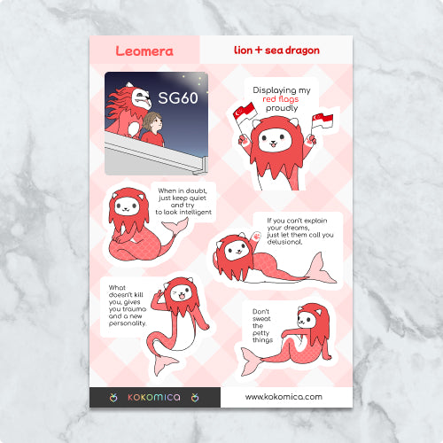Leomera Sticker Sheet (A6 Size)