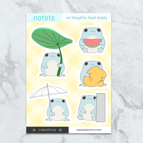 Notots (Notowa) Sticker Sheet (A6 Size)